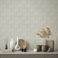 thumbnail image 5 of Tempaper Tile Block Stone White Peel and Stick Wallpaper, 20.5" x 16.5', 5 of 7