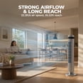 thumbnail image 6 of Alvantor 36" Tower Fan for Bedroom, 28dB Quiet Bladeless Cooling Fan with Remote, 5 Speeds 4 Modes, 12H Timer, 64° Oscillating Standing Fan, 6 of 7