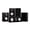 Black Ash, variant on Fluance Reference Compact Surround Sound Home Theater 5.0 Channel Speaker System including 2-Way Bookshelf, Center Channel and Rear Surround Speakers - Black Ash (X850BC)