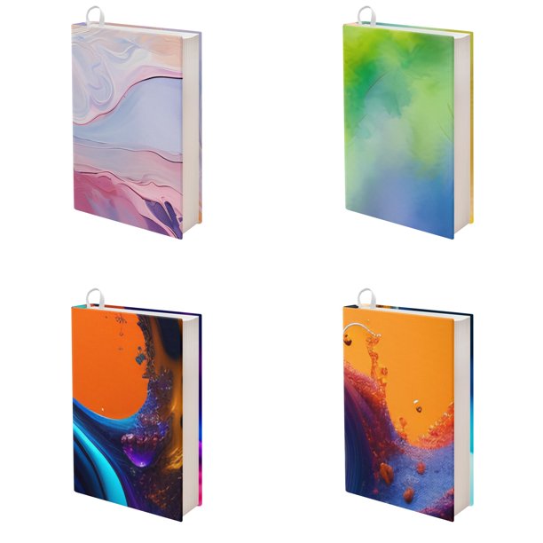 Bivenant Store Oil Painting Book Protector Hardcover 4 Pack Book Sleeve