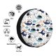 thumbnail image 4 of Fotbe Cartoon Helicopters Funda de Llanta de Repuesto con Estampado, Engrosada, Ajuste Universal para Jeep, Remolque, RV, SUV, Camión-14 inch, 4 of 6