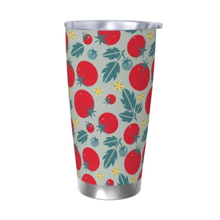 

Junzan Tomato for 20oz Stainless Steel Insulated Car Cup with Spillproof Lid - Insulated Coffee Mug Thermal Cup-Without Straw