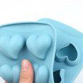 thumbnail image 4 of Juego de 2 bandejas de cubitos de hielo de silicona, moldes de cubitos de hielo de silicona reutilizables, máquina de hielo en forma de corazón para bebidas de whisky y cócteles Fokelyi LRWJ865, 4 of 7