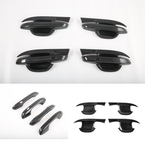 for Kia Sorento 2021-2023 Carbon ABS Outer Door Handle+Bowl Molding Cover Trims