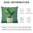 thumbnail image 5 of Fenyluxe Green Succulent Plant Throw Pillow Cover Summer Tropical Cactus Potted Leaf Modern Home Decor Pillow Cases Botanical Cushion Cover for Sofa Couch 18x18in, 5 of 5
