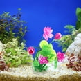 thumbnail image 6 of Unique Bargains 1pcs Fish Tank Aquarium Decorations Plants White Purple 8.27" PE Ceramics Plants for Aquarium Decor, 6 of 7