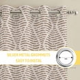 thumbnail image 6 of Brown Kitchen Curtains Window Panels, Modern Abstract Art Farmhouse Insulated Window Treatment Curtain, Grommet Curtains for Bedroom/Living Room/Bathroom, 2 Piece 42"Wx63"L, 6 of 8