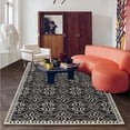 thumbnail image 4 of Alfombra con estampado Retro para sala de estar, decoración del hogar, alfombra para los pies de la cama, sofá minimalista, mesa de centro, Tapis, 러그, 4 of 5