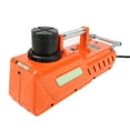 thumbnail image 2 of Juego de elevación hidráulica para coche, gato eléctrico de suelo DC12V 15T, color naranja, para cambio de neumáticos, furgoneta, camión, SUV, 2 of 12