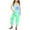 Light Green, variant on AWZXDE Girls Summer Print V Neck Sleeveless Romper Loose Fit Casual Jumpsuit With Pockets Lightweight Comfortable Jumpsuit For Girls Pink,9-10 Years