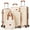 Beige, variant on Cosbarn 5 Piece Luggage Sets ABS Hardshell Lightweight Suitcases Sets with TSA Lock Durable Spinner Wheels