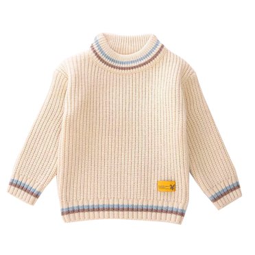 AherBiu Baby Girl Sweater Chunky Knitted Winter Warm Toddler Boys Sweaters Long Sleeve Crewneck Pullover