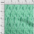 thumbnail image 2 of oneOone Viscose Jersey Sea Green Fabric Tropical Craft Projects Decor Fabric Printed By The Yard 60 Inch Wide, 2 of 5