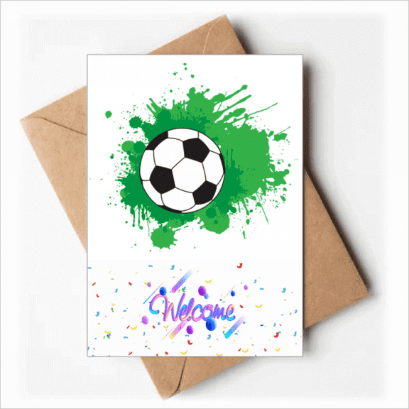 Soccer Football Sports Your Text Welcome Back Greeting Cards Envelopes Blank