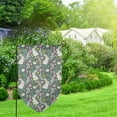 thumbnail image 2 of Wukai Retro Bunny Floral Print Garden Flag 12.5x18 Inch Double Sided Sun-resistant Rain-resistant, Wrinkle-resistant Colorfast(Only Flag), 2 of 7