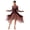 Brown, variant on Women Lyrical Dance Dress Modern Contemporary Ballet Dancewear Gradient Color Flowy Dress Brown S