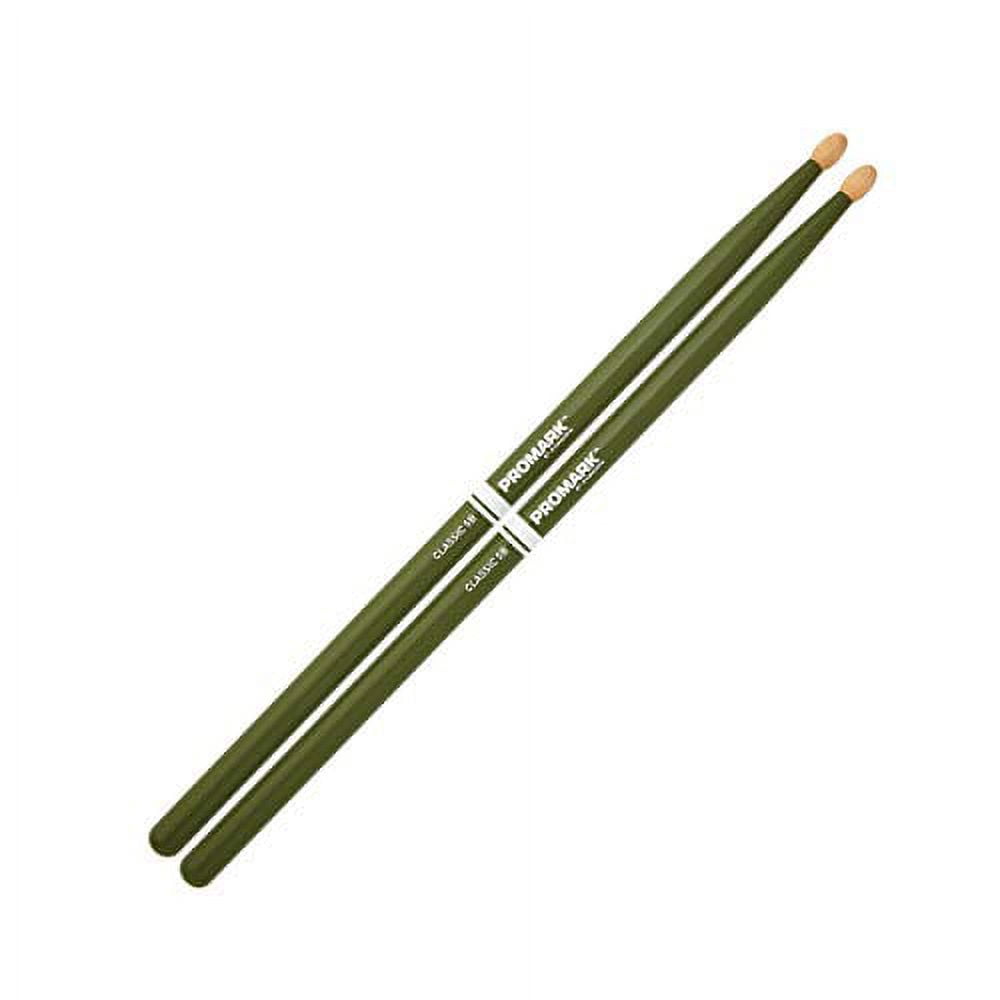 Promark Classic 5B Green Drumsticks