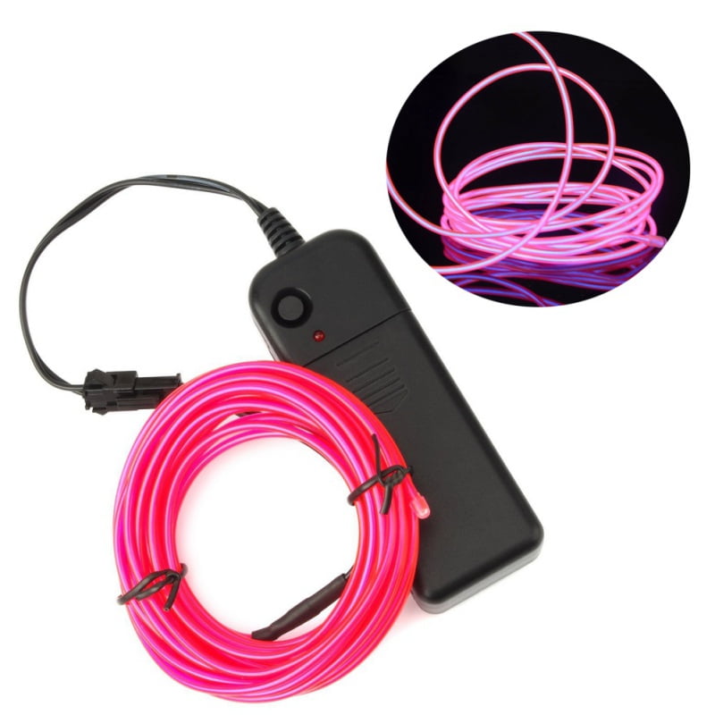 Details about   1/3/5M Glow Wire Cable LED Neon  DIY Costume Clothe Luminous Car Light Party Dec 