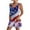 AC-Blue, variant on Ofertas en Walmart! Rompers for Women Dressy Summer Linen Casual Sleeveless Onesie Shorts 4th of July American Flag Patriotic Short Jumpsuit with Pocket Blue XL