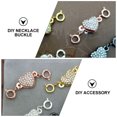 thumbnail image 4 of 5pcs DIY Necklace Magnetic Buckle Heart-shaped Set Auger Connection Buckle, 4 of 6