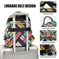 thumbnail image 3 of FORMRS Mini Backpack Purse for Women Travel Daypack Casual Shoulder Bag, Red Geometric, 3 of 7