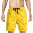thumbnail image 2 of JAJAHO Mens Beach Shorts Funny Print Streetwear Loose Fit Casual Drawstring Shorts Vacation Holiday Trendy Bottoms, 2 of 3