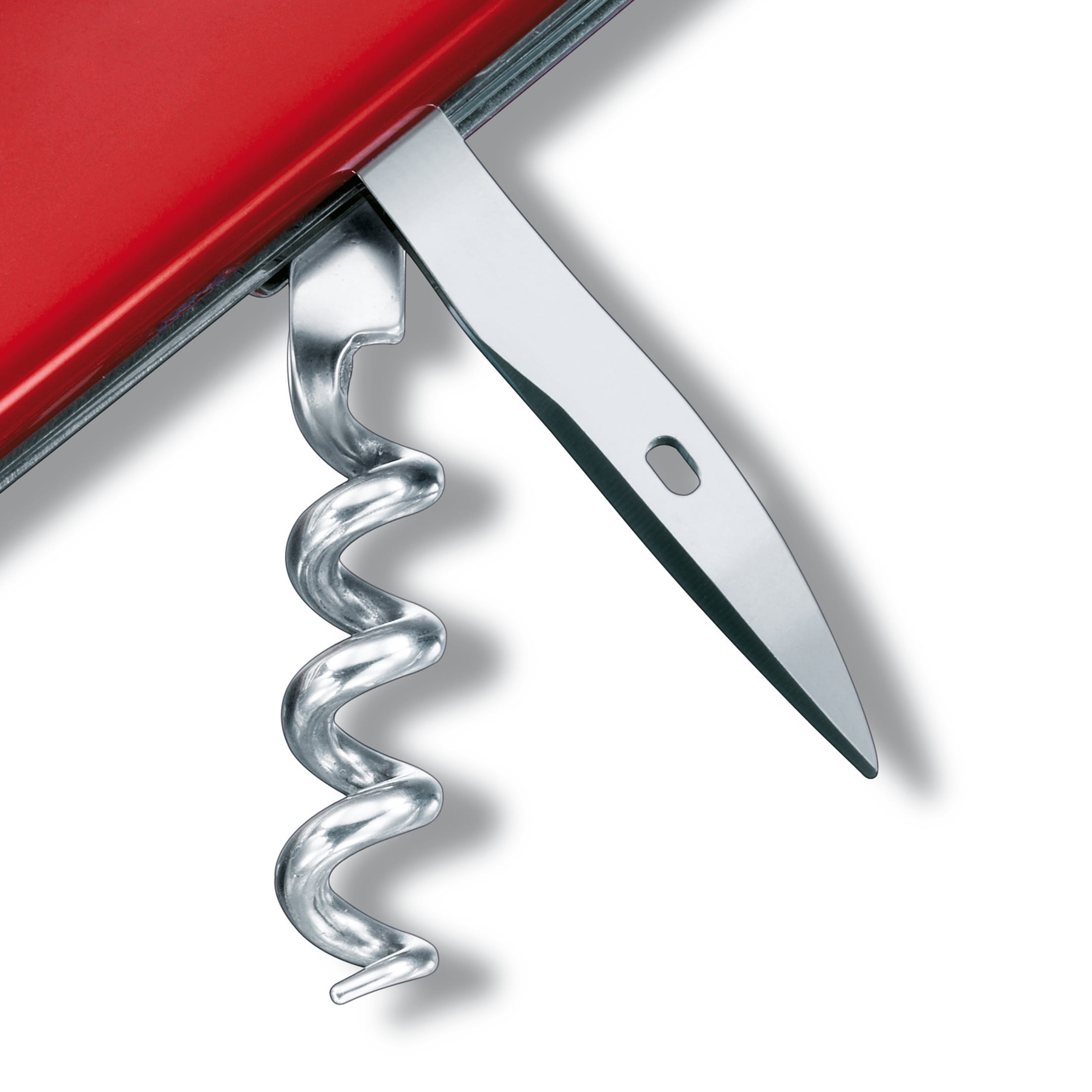 Victorinox Camper Swiss Army Knife, 13 Function Pocket Knife with Large Blade, Screwdriver, Tweezers and Wood Saw - Red, Blister