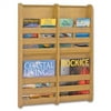 Safco 4-pocket Bamboo Magazine Wall Rack - Wall Mountable - 25.5" Height X 19.5" Width X 1.8" Depth - 4 Pocket[s] - 4, 8 X Magazine, Pamphlet - Bamboo - Natural (4623NA)