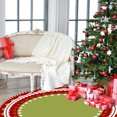 thumbnail image 6 of YOHAVEN Christmas Tree Skirt 31.5" Velvet Holiday Tree Cover, Glitter Xmas Decor for Medium Christmas Trees, Home Fireplace Living Room Holiday Party Decoration for Family Celebration, 6 of 6
