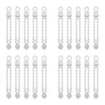 thumbnail image 1 of 20 bridas de silicona para bobinas, organizador de cables reutilizable con diseño de botón, organizador de cables de carga, auriculares y cables USB., 1 of 8