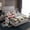 Red Brown White, variant on jejeloiu Marry Xmas Full Size Sheets,Christmas Theme Bed Sheets,Cartoon Snowman Penguin Sheet Sets,Lightweight Room Decorative,4pcs