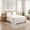 White Gray, variant on Boho Floral Bed Sheet Set Twin/Queen/King – Soft Lightweight Sheets with 15" Deep Pocket Fitted Sheet, All-Around Elastic