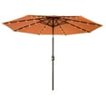 thumbnail image 5 of Trademark Innovations 9 ft. Deluxe Solar Powered LED Steel Lighted Patio Umbrella with Tilt, 5 of 11