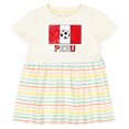 thumbnail image 3 of Inktastic Peruvian Soccer Girls Baby Dress, 3 of 5