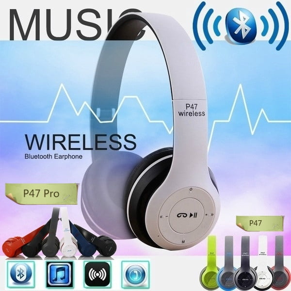P47 / P47 pro foldable wireless Bluetooth 4.1 headset stereo headset  headset MP3 FM hands-free noise reduction | Walmart Canada