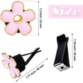 thumbnail image 2 of Clip de ventilación de aire para coche, ambientador con Clip de salida de flor de Margarita, 6 uds., Clip de aire acondicionado para coche, decoración interior para coche (rojo, rosa, blanco, 2 of 5