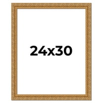 24x30 Frame Gold Ornate Solid Wood Picture Frame | 2 Inch Moulding Width | Firman Traditional Photo