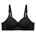 thumbnail image 1 of CAICJ98 Lingerie for Women Plus Size Womens Sports Bra No Wire Comfort Sleep Bra Plus Size Workout Activity Bras with Non Removable Pads Shaping Bra Black,46, 1 of 3