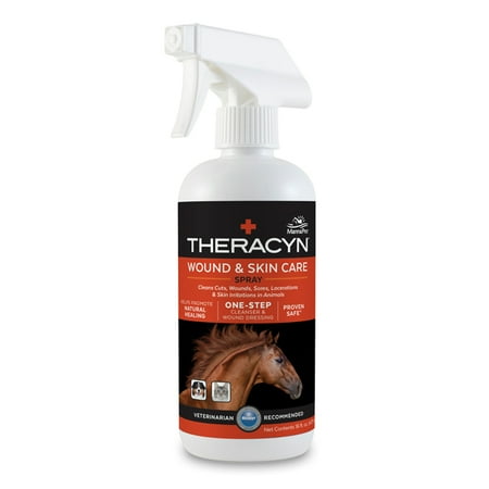 Equine Spray - Manna Pro Theracyn Wound and Skin Care Equine Spray, 16 oz.