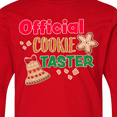 thumbnail image 4 of Inktastic Christmas Official Cookie Taster with Bell and Star Cookie Long Sleeve Youth T-Shirt, 4 of 5