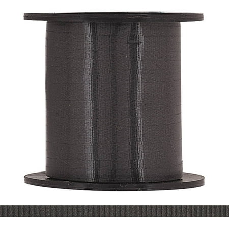 Black Ribbon Coffee - Curling Ribbon, Black, 500 yd, 1ct