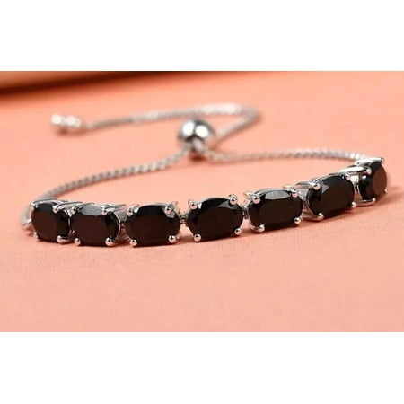 2.00 Ct Oval Cut Cubic Zirconia Diamond Bolo Wedding Bracelet in 18K White Gold Plated Sterling Silver - Elegant Bridal Jewelry