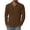 Brown-B#5021A, variant on S-4XL Mens Polo Shirt V-Neck Collared Long Sleeve Shirts for Men Cotton Big and Tall Mens Solid Color T Shirts Yellow L
