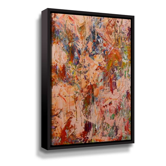 Artwall Jungle 1, Gallery Wrapped Floater-framed Canvas by Allan Friedlander