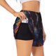 thumbnail image 1 of Balery Rainbow Wings Majestic Dragon Pantalones cortos deportivos para mujer con forro y dos bolsillos, elásticos, para entrenamiento, gimnasio, yoga-Large, 1 of 7