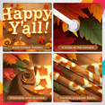 thumbnail image 3 of Rustic Design Happy Y'all Pumpkin Fall Banner Decorative Leaves Colorful Autumn Theme for Thanksgiving Celebration Home Decoration Festival Decor, 3 of 9