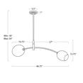 thumbnail image 2 of Regina Andrew 16-1525ORB-ALB Artemis 2 Light 47" Wide Linear Pendant - Bronze, 2 of 7