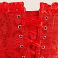 thumbnail image 6 of Women Lace Off Shoulder Corset Bustier Boned Overbust Corset Bodyshaper Lingerie Top, Seamless Body Shaper for All-Day Comfort, Postpartum Compression Girdle for Belly Support, 6 of 7
