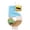 E, variant on Birthday Candle Number Island Style Blue White Brown with Sun and Tree Cartoon Creative Party Cake Topper Decoration, Tropical Numeric Candle for Celebration, Paradise Themed Cake Decor