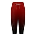 thumbnail image 4 of WEAIXIMIUNG Yoga Pants Women Straight Leg with Design On Side Capris for Women 4Th Of July Flag Independence Day Print Pants Bottom Drawstring Joggers, 4 of 5